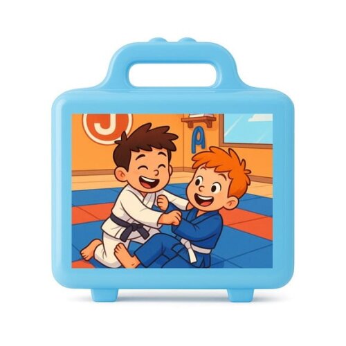 Maleta Plástica Personalizada 12x10cm Jiu-jítsu