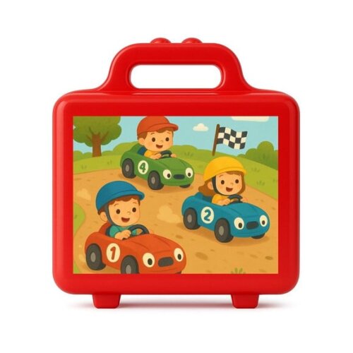 Maleta Plástica Personalizada 12x10cm Kart Infantil