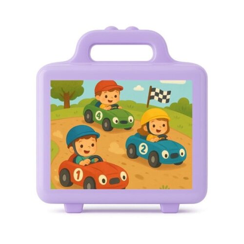 Maleta Plástica Personalizada 12x10cm Kart Infantil