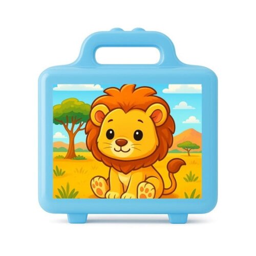 Maleta Plástica Personalizada 12x10cm Leão Baby
