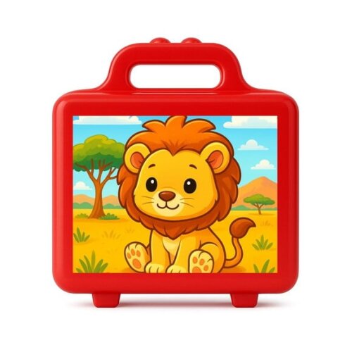 Maleta Plástica Personalizada 12x10cm Leão Baby