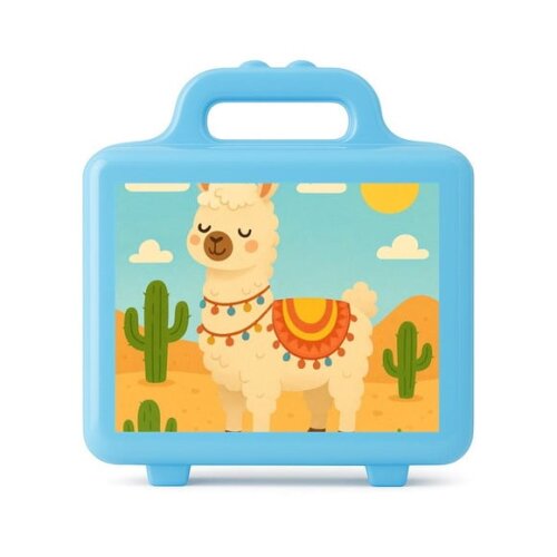 Maleta Plástica Personalizada 12x10cm Lhama