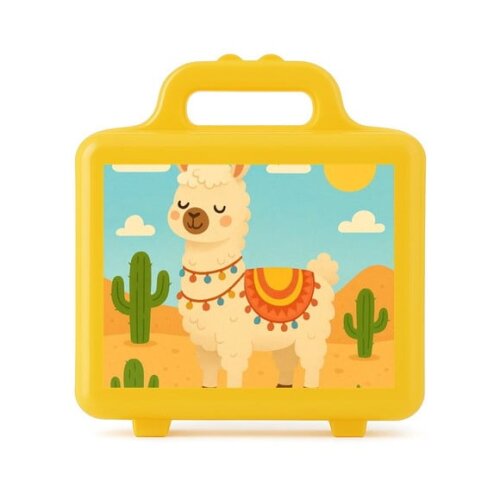 Maleta Plástica Personalizada 12x10cm Lhama