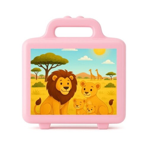 Maleta Plástica Personalizada 12x10cm Leões
