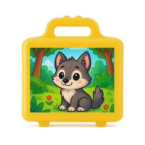 Maleta Plástica Personalizada 12x10cm Lobinho