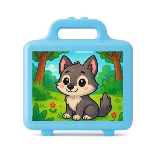 Maleta Plástica Personalizada 12x10cm Lobinho