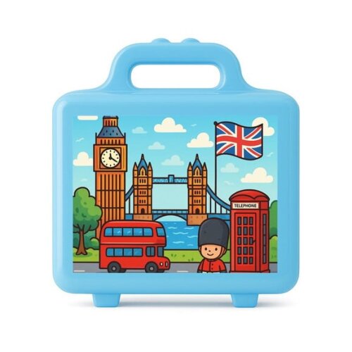 Maleta Plástica Personalizada 12x10cm Londres