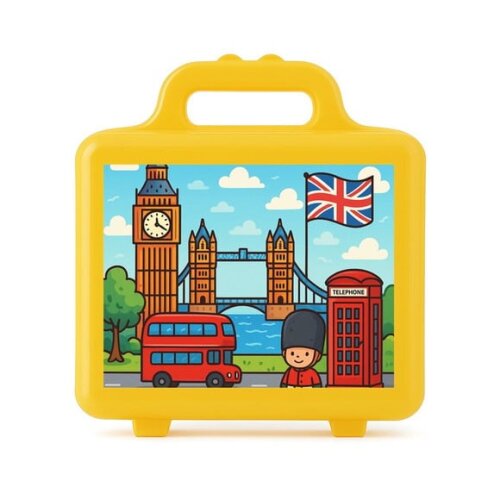 Maleta Plástica Personalizada 12x10cm Londres