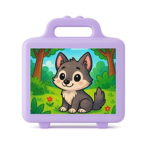 Maleta Plástica Personalizada 12x10cm Lobinho