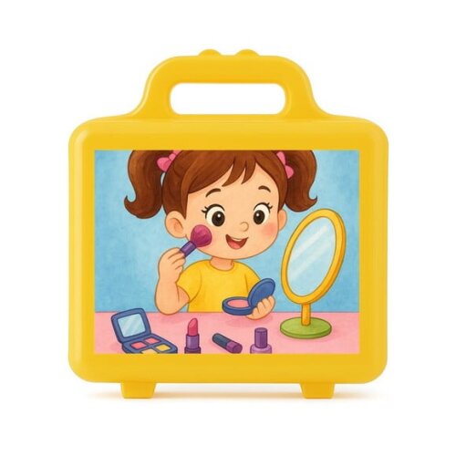 Maleta Plástica Personalizada 12x10cm Maquiagem