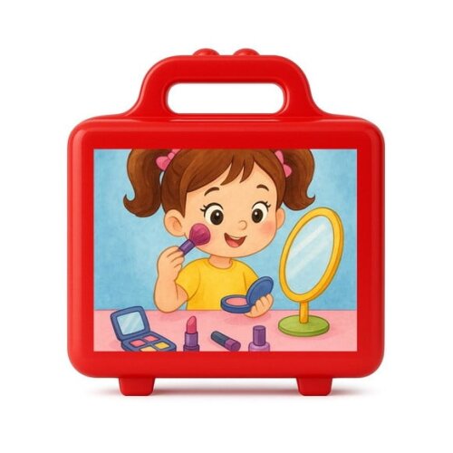 Maleta Plástica Personalizada 12x10cm Maquiagem