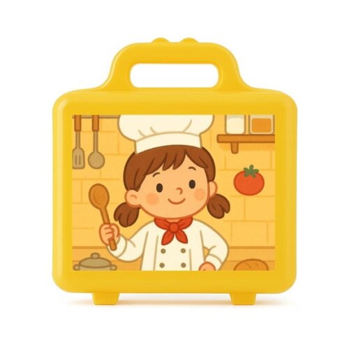 Maleta Plástica Personalizada 12x10cm Mini Chefe Menina