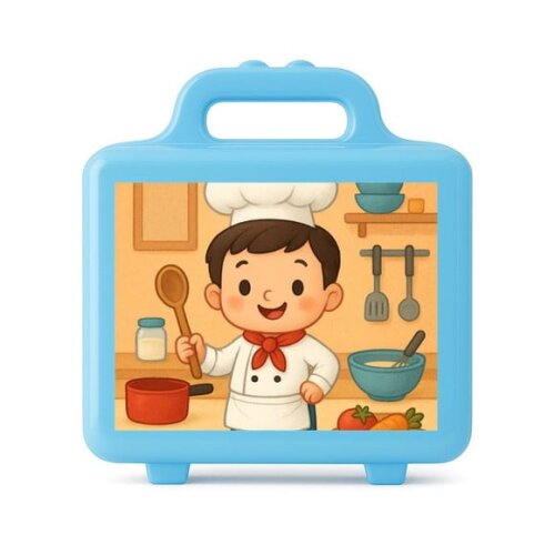Maleta Plástica Personalizada 12x10cm Mini Chefe Menino