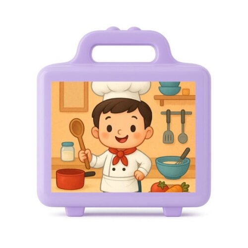 Maleta Plástica Personalizada 12x10cm Mini Chefe Menino