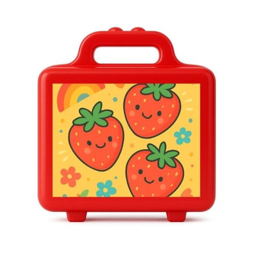 Maleta Plástica Personalizada 12x10cm Moaranguinhos Fofos