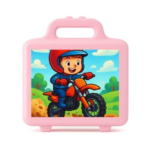 Maleta Plástica Personalizada 12x10cm Motocross