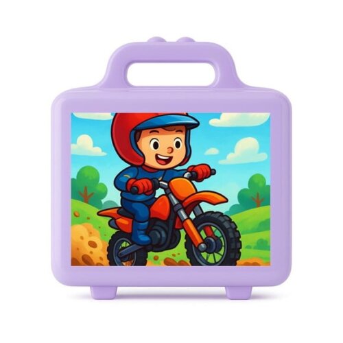 Maleta Plástica Personalizada 12x10cm Motocross