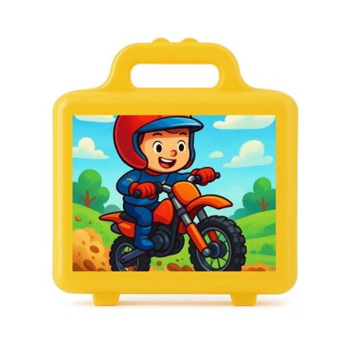 Maleta Plástica Personalizada 12x10cm Motocross