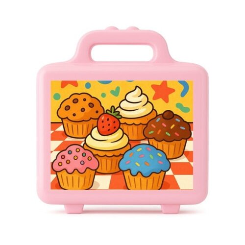 Maleta Plástica Personalizada 12x10cm Muffins