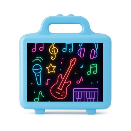 Maleta Plástica Personalizada 12x10cm Neon Musical