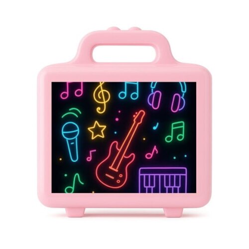 Maleta Plástica Personalizada 12x10cm Neon Musical