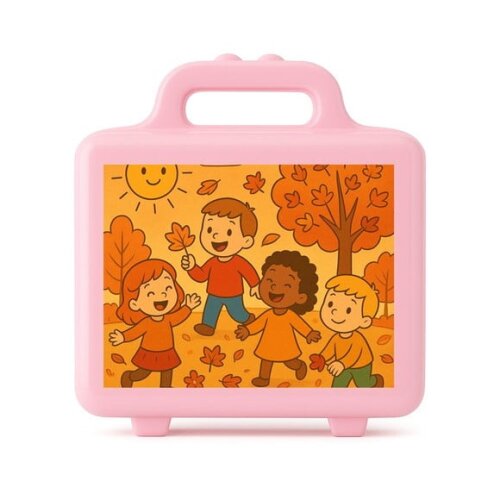 Maleta Plástica Personalizada 12x10cm Outono Divertido