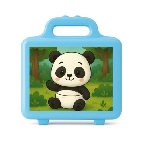 Maleta Plástica Personalizada 12x10cm Panda Baby