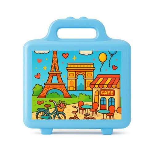 Maleta Plástica Personalizada 12x10cm Paris