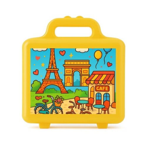 Maleta Plástica Personalizada 12x10cm Paris