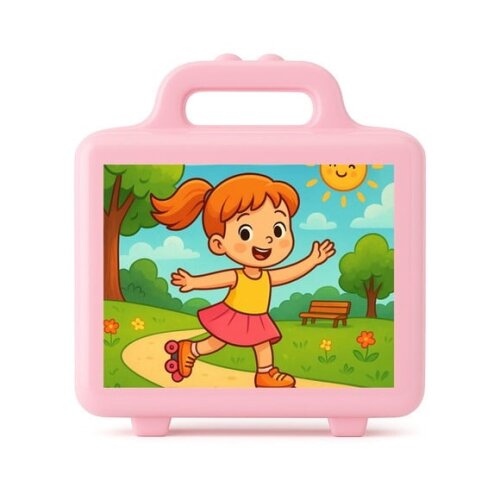 Maleta Plástica Personalizada 12x10cm Patins