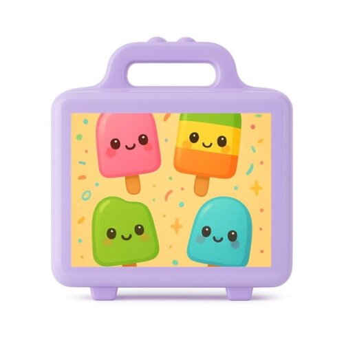 Maleta Plástica Personalizada 12x10cm Picolés