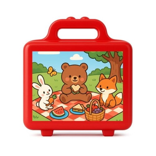 Maleta Plástica Personalizada 12x10cm Picnic