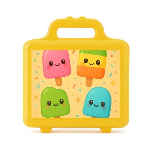 Maleta Plástica Personalizada 12x10cm Picolés