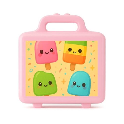 Maleta Plástica Personalizada 12x10cm Picolés