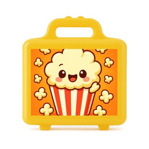 Maleta Plástica Personalizada 12x10cm Pipoca