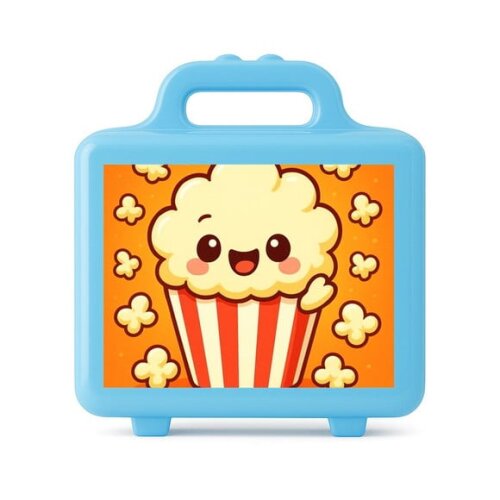 Maleta Plástica Personalizada 12x10cm Pipoca