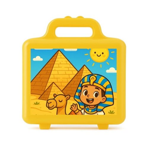 Maleta Plástica Personalizada 12x10cm Pirâmides do Egito