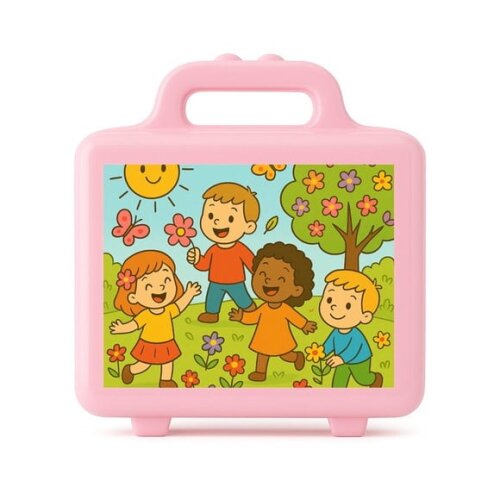 Maleta Plástica Personalizada 12x10cm Primavera Divertida