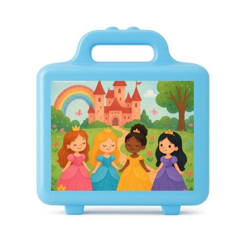 Maleta Plástica Personalizada 12x10cm Princesas Encantadas
