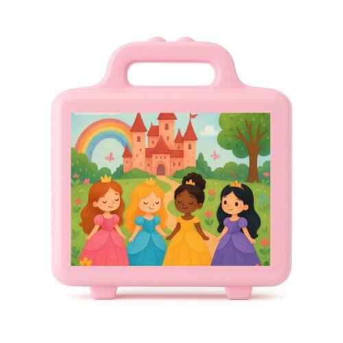 Maleta Plástica Personalizada 12x10cm Princesas Encantadas