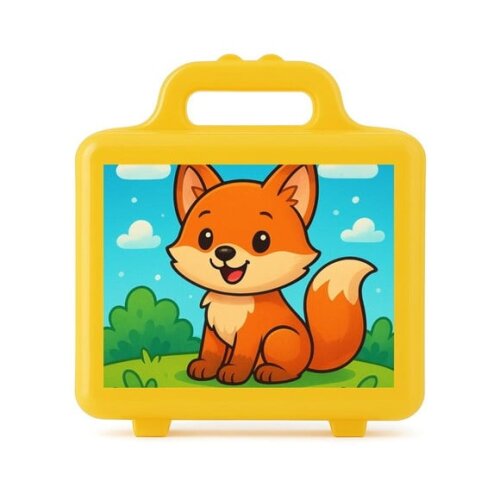 Maleta Plástica Personalizada 12x10cm Raposinha