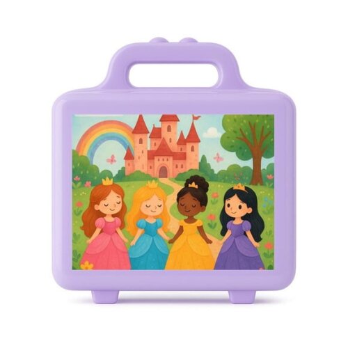 Maleta Plástica Personalizada 12x10cm Princesas Encantadas