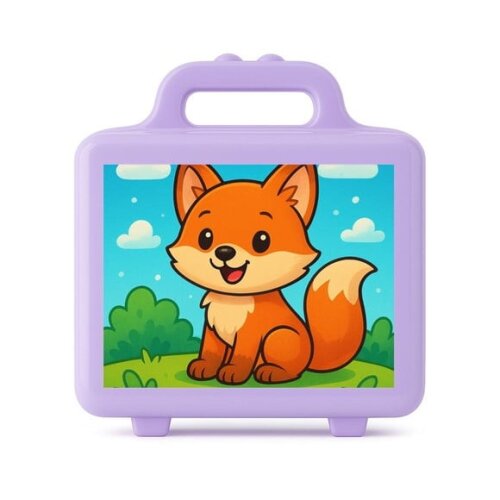 Maleta Plástica Personalizada 12x10cm Raposinha
