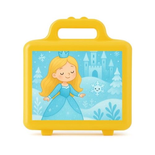 Maleta Plástica Personalizada 12x10cm Reino do Gelo