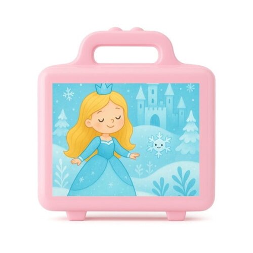 Maleta Plástica Personalizada 12x10cm Reino do Gelo