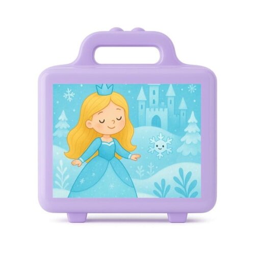 Maleta Plástica Personalizada 12x10cm Reino do Gelo