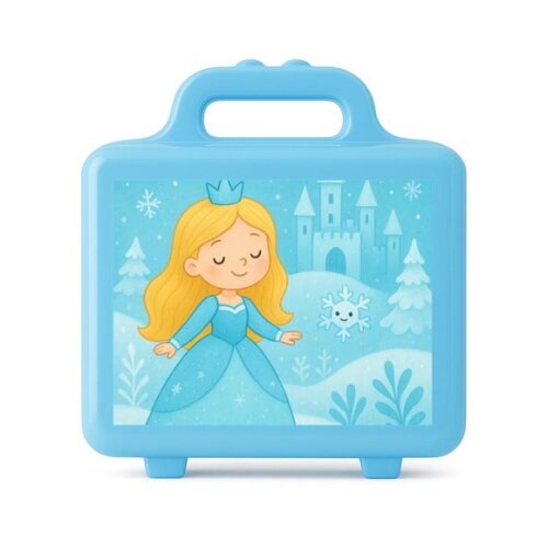 Maleta Plástica Personalizada 12x10cm Reino do Gelo