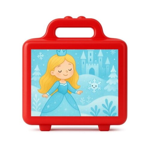 Maleta Plástica Personalizada 12x10cm Reino do Gelo