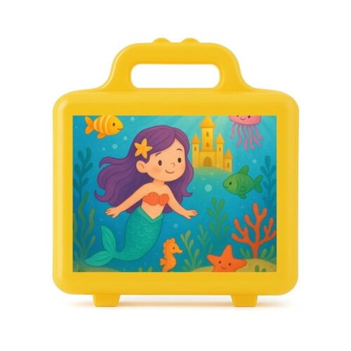 Maleta Plástica Personalizada 12x10cm Reino Subaquático