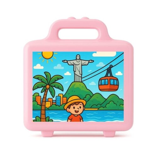 Maleta Plástica Personalizada 12x10cm Rio de Janeiro
